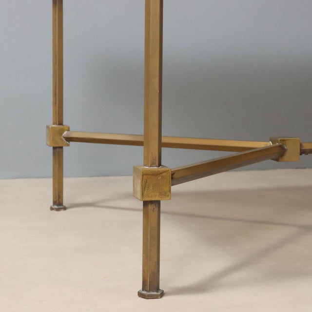 Coffee Table in Brass For Sale - Image 4 of 7