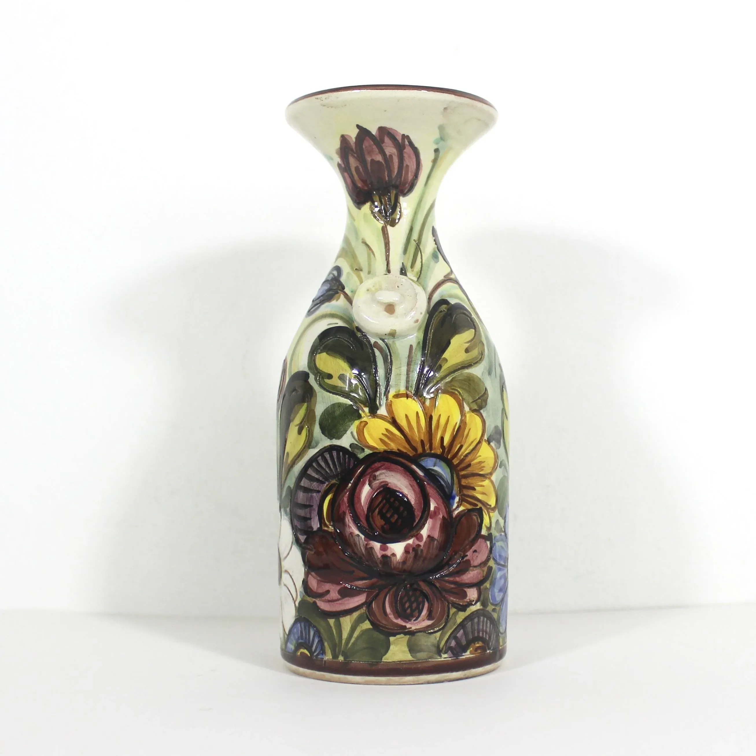 ビンテージ 花瓶 FG Ceramiche Artistichi Italy Rare Vintage Italian Majolica Ceramic Fig-Shaped Pitcher or Jug