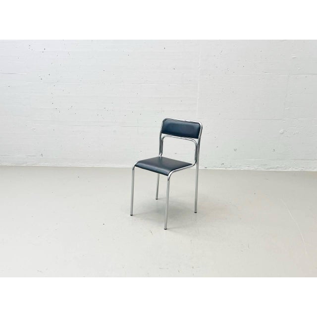 Vintage Italian Bauhaus-Style Stackable Chair, 1980s For Sale - Image 15 of 15