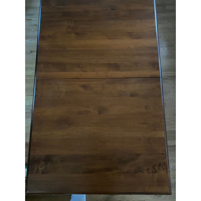 Traditional Late 20th Century Ethan Allen Country Crossings "Farm House Style" Dining Table Excellent Condition For Sale - Image 3 of 9