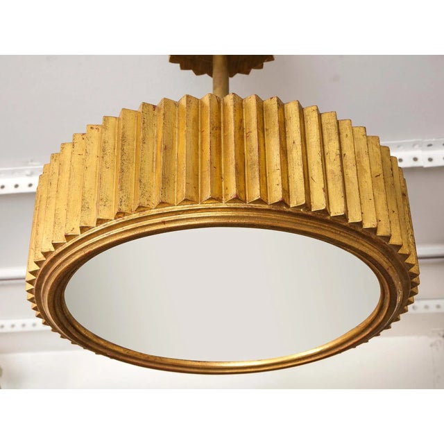 Not Yet Made - Made To Order Bespoke Giltwood Hand-Carved Fixture in the Art Deco Manner For Sale - Image 5 of 9