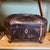 Antique Chinese Export Black Lacquered Heavily Distressed Tea Caddy