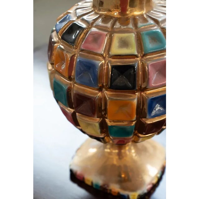 Ceramic Colored Ceramic Vase, 1960s For Sale - Image 7 of 13