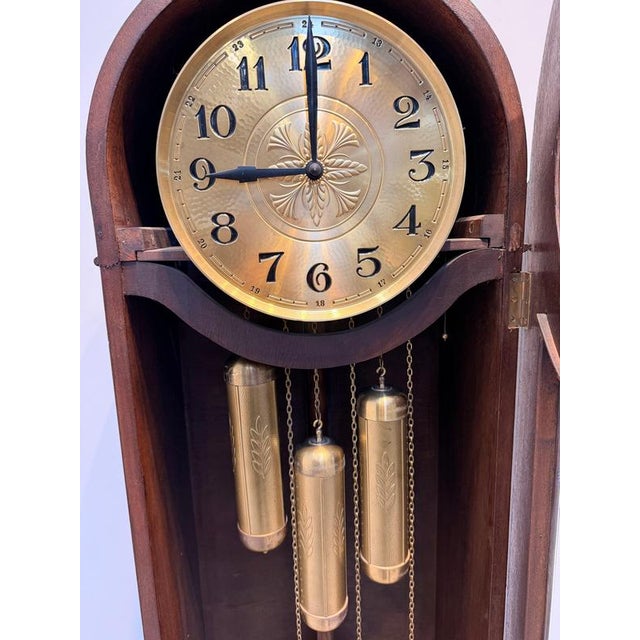 Art Deco Longcase Clock For Sale - Image 4 of 5