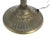 Arts & Crafts Rainaud 6 Panel Slag Glass Lamp, Manner of Bradley & Hubbard C1920 For Sale - Image 6 of 12