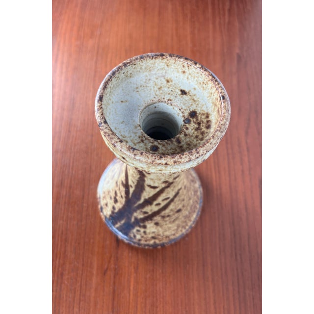 Mid-Century Modern Danish Studio Pottery Candleholder from Aage Würtz, 1960s For Sale - Image 5 of 13