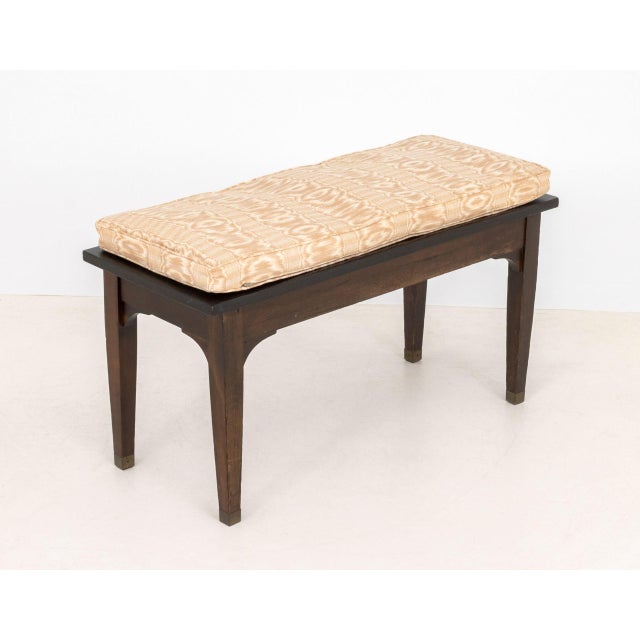 1940s Mid-Century Modern Tonkbench Wood Piano Bench, Circa 1940 For Sale - Image 5 of 10