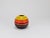 A beautiful spherical striped terracotta vase, handcrafted from ceramic by the Italian manufacturer Bitossi Ceramiche in...