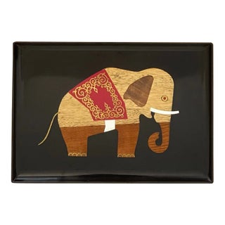 Vintage Couroc of Monterey Elephant Tray For Sale