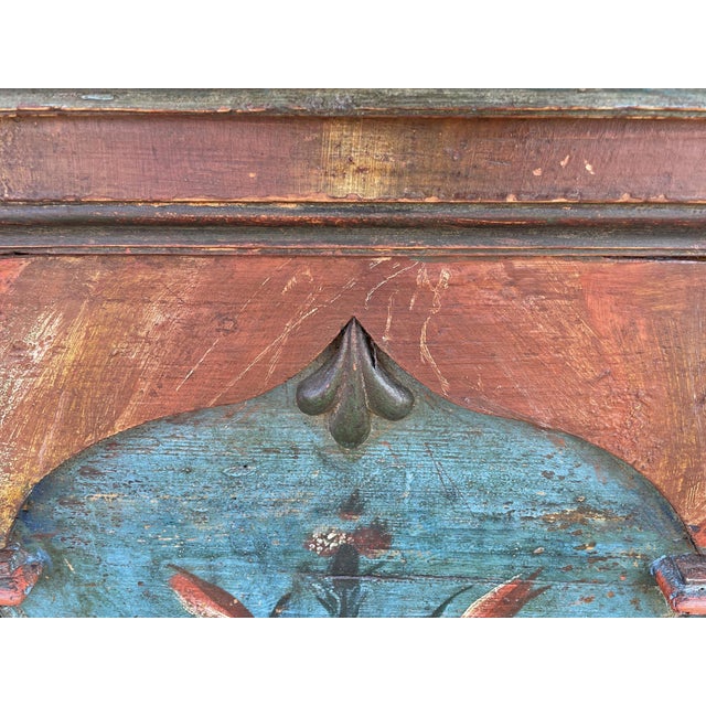 Alpine Painted Blanket Chest, 1801 For Sale - Image 13 of 18