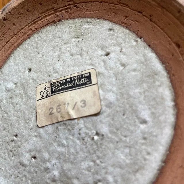 1960s Tall Art Pottery Vase by Bitossi for Rosenthal Netter For Sale - Image 12 of 12