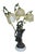 Vintage Table Lamp with Sculptures, 1975 For Sale