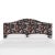 Transitional Kenmore Headboard in Coral Navy Leopard, Full For Sale - Image 3 of 6
