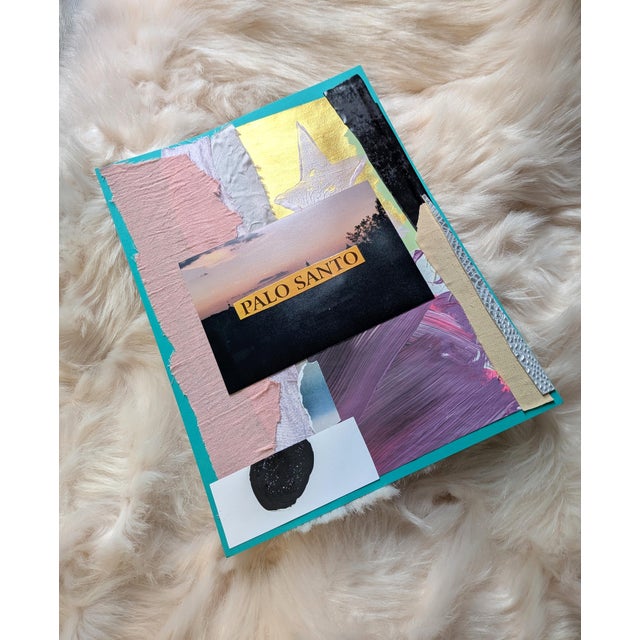 Palo Santo Contemporary Mixed Media Analog Collage For Sale - Image 6 of 6