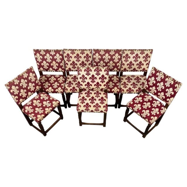 Antique English Oak Dining Chairs, Set of 14 For Sale - Image 3 of 11