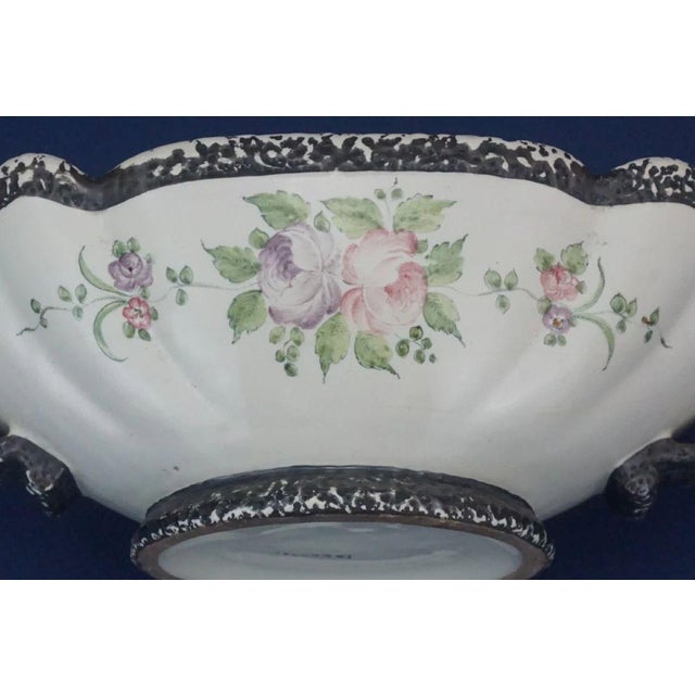 Vintage Ceramic Centerpiece Vase by Alpinolo Magnini for Cima Deruta, 1950s For Sale - Image 12 of 18