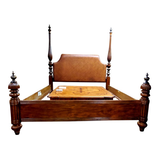 Thomasville Furniture Ernest Hemingway King High/Low Thompson Falls Poster Bed | Chairish