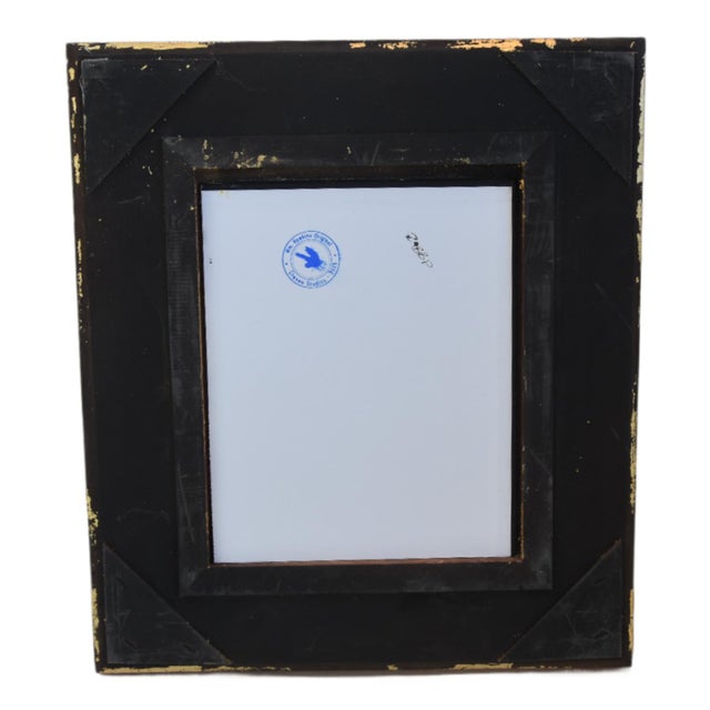 William Hawkins Clouds & Landscape Painting Including the Antiqued Gold Wood Frame For Sale - Image 4 of 5