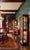 Vintage Dark Red Gold Faux Bamboo Ming Leg Jasper Style Palm Beach Regency Lighted Glass Shelving Etagere Cabinets- A Pair For Sale - Image 9 of 9
