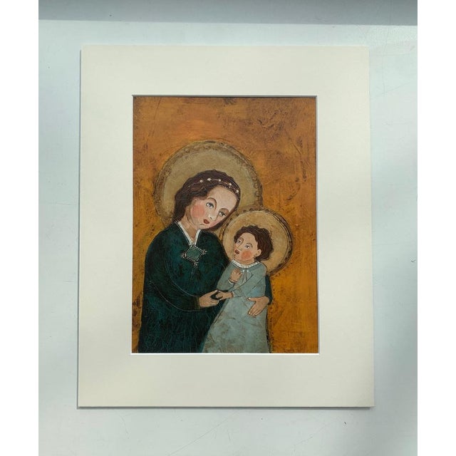 Early 21st Century Dominika Stawarz-Burska, Madonna, Mixed Media on Board, 2021 For Sale - Image 5 of 6