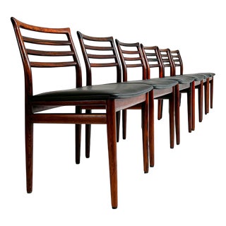 Dining Chairs in Rosewood by Erling Torvits for Sorø Stolefabrik, 1960s, Set of 6 For Sale