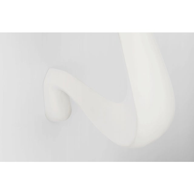 Gaya Large Sconce in Plaster White with Linen Shade Designer: AERIN Height: 27.25" Extension: 10.75" Backplate: 4.5" x 5"...