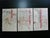 Red Late 19th Century Yoshisai Enichi Triptych the Burning of Honnoji Oda Nobunaga Meiji Warrior Woodblock For Sale - Image 8 of 10