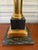 Vintage French Empire-Style Brass Column Table Lamp With Black Stone Base For Sale - Image 10 of 13