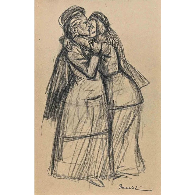 The Compassion is an original Drawing on paper realized by painter Pierre Georges Jeanniot (1848-1934) in the 1890s....