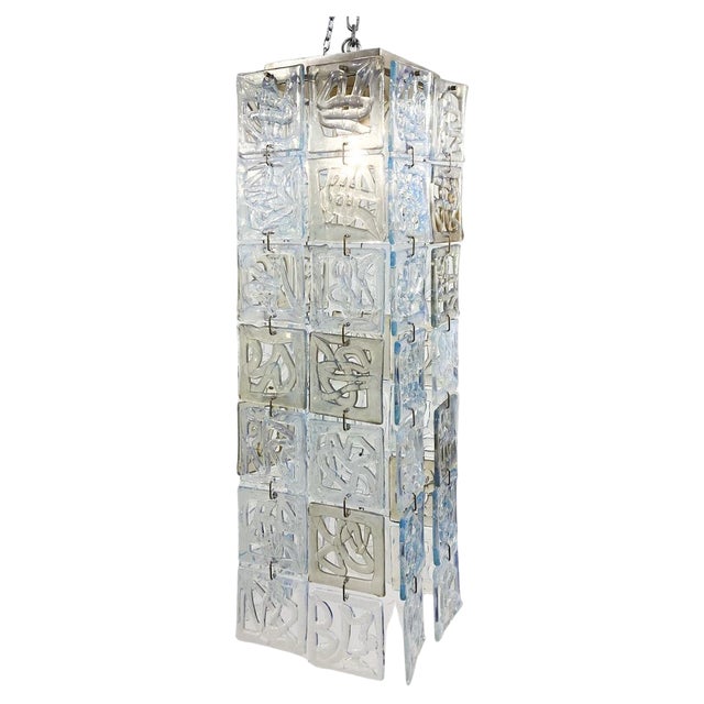 Mid-Century Murano Glass Ceiling Light For Sale