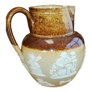 1907 Royal Doulton Salt Glaze Stoneware Jug - Small
