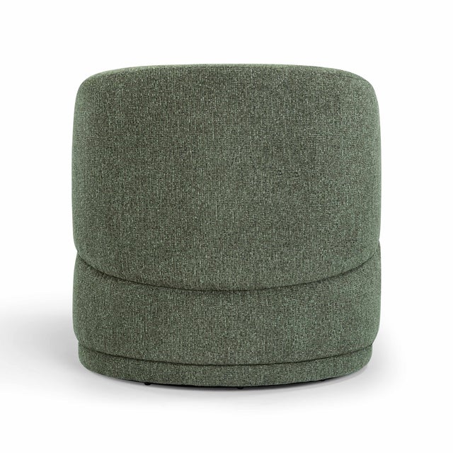 Massa Textured Green Swivel Accent Chair For Sale - Image 4 of 8