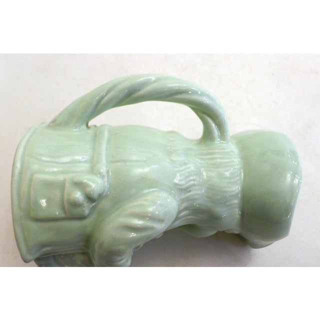 Small English Toby Jug in Pale Green Earthenware by Thomas Cone, 1890s For Sale - Image 11 of 14