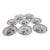 Late 20th Century Set of Small Japanese Blue and White Dishes With Landscape Motifs Set of 8 For Sale