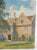 1930's Oil on Canvas Architectural Painting of Ward Manor at Bard College For Sale - Image 4 of 11