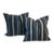 Pair of Striped Linen Pillows For Sale