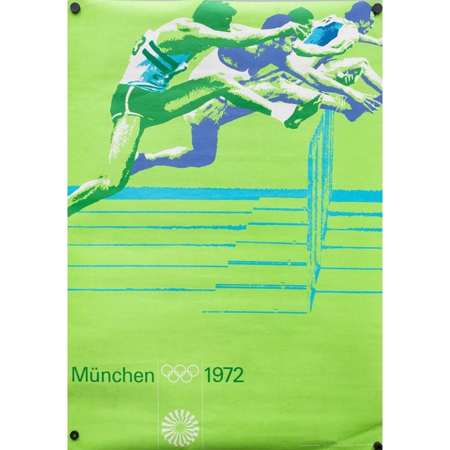 Munich Olympics Obstacle Course Poster, 1972 For Sale - Image 3 of 3