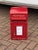 Vintage Post Box in Bright Red For Sale - Image 3 of 8