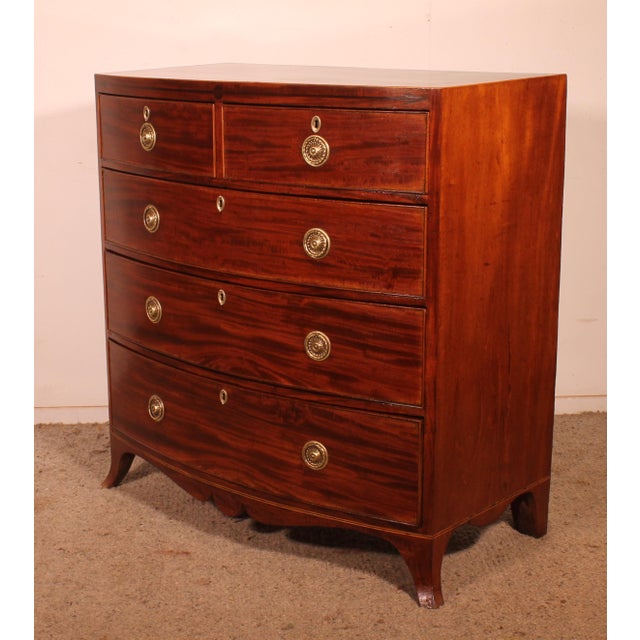 Regency Bombé Commode, 1800s For Sale - Image 13 of 14
