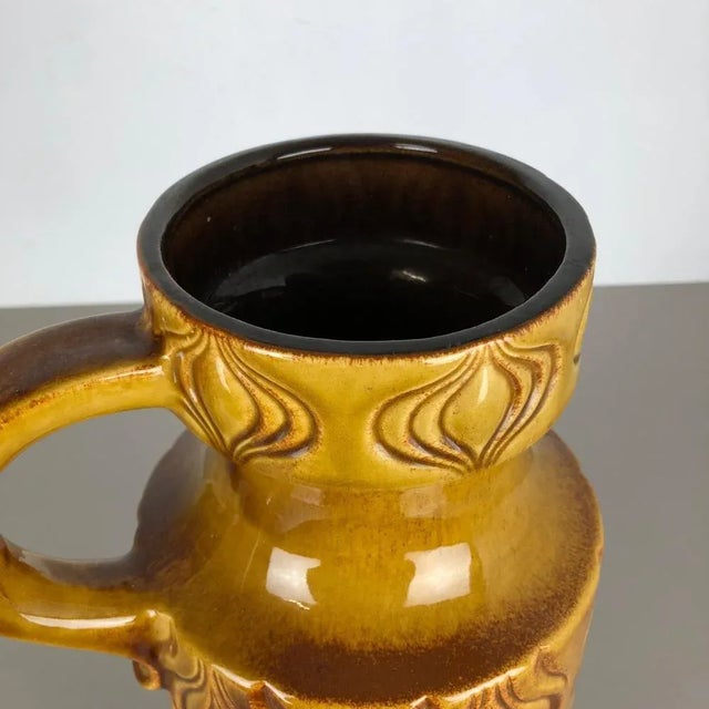 Large Pottery Fat Lava Multi-Color 485-45 Onion Vase from Scheurich, 1970s For Sale - Image 11 of 17