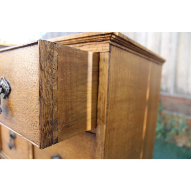 Apothecary Oak Nightstand Chairish