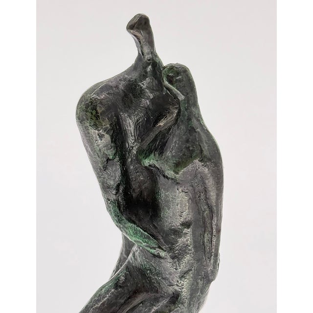 Moshe Sternschuss Abstract Bronze Lovers Sculpture 183/200, Israel For Sale - Image 4 of 9