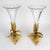 Cornets, baccarat crystal vases and gilded bronze, 19th century, napoleon iii period. Baccarat crystal vases, gilded...