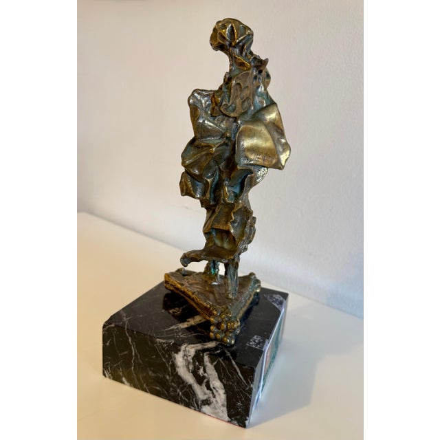 Bronze Salvador Dalí­, Large Original Surrealist Bronze Marble Sculpture Alma Del Quijote Salvador Dali For Sale - Image 8 of 18