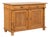 19th Century Danish Pine Sideboard With Carved Panel Doors For Sale