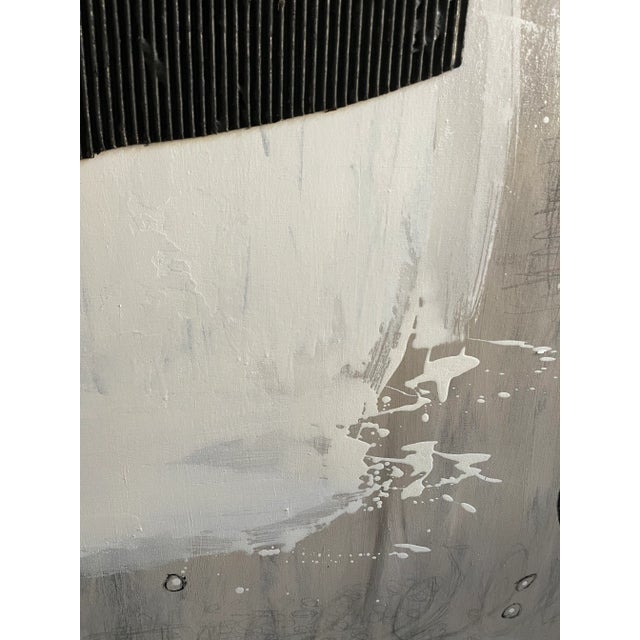 Contemporary Modern Art Abstract on Canvas For Sale - Image 3 of 3