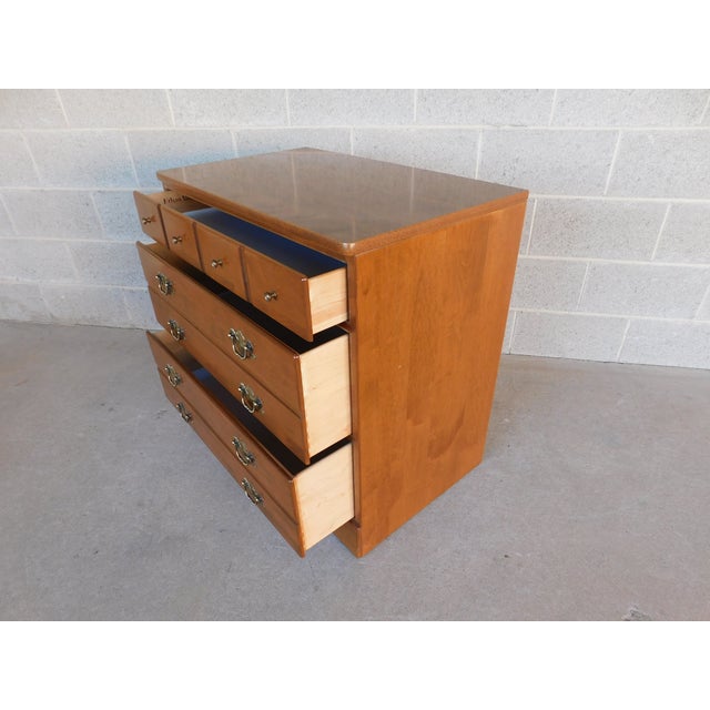 Burnt Umber Ethan Allen Heirloom Nutmeg Crp Custom Room Plan Chest 10-4510 For Sale - Image 8 of 12