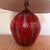 Gorgeous original handmade Studio Pottery lamp by Neville and Green with a stunning red and blue striped glaze Working...