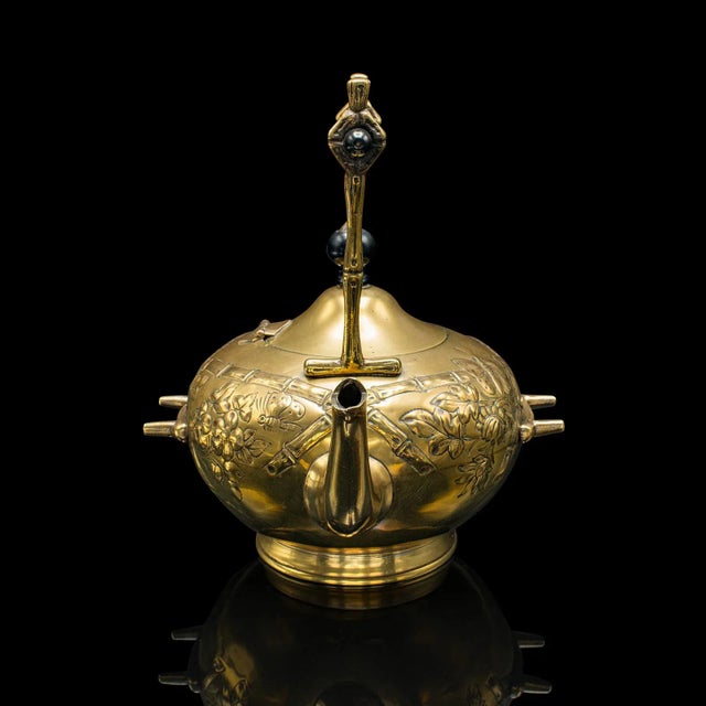 Victorian 1890's Antique Spirit Kettle For Sale - Image 3 of 12