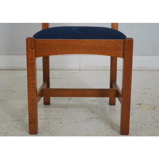 Stickley Mission Oak Arts & Crafts Side Chair For Sale In Philadelphia - Image 6 of 18